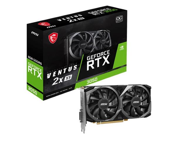 MSI GEFORCE® RTX 3050 8GB VENTUS 2X XS OC