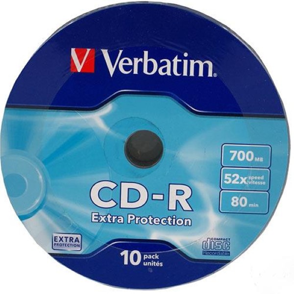 VERBATIM CD-R 10 TUB 52X80 BULK