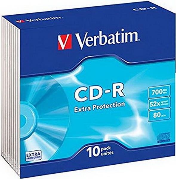 VERBATIM CDR 52X 700MB SC VERB 10ST