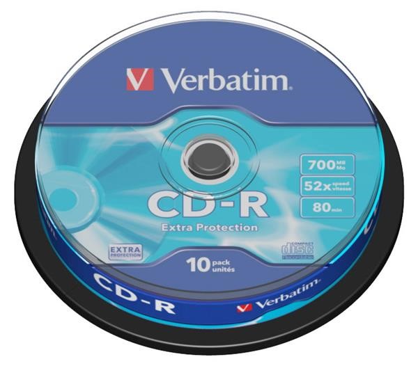 VERBATIM CDR 52X 700MB SP VERB 10ST