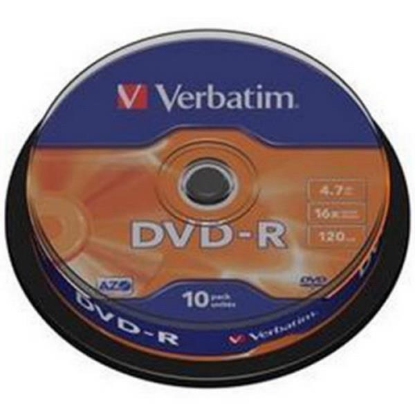 VERBATIM DVD-R 16X 4.7GB SP VERB 10ST