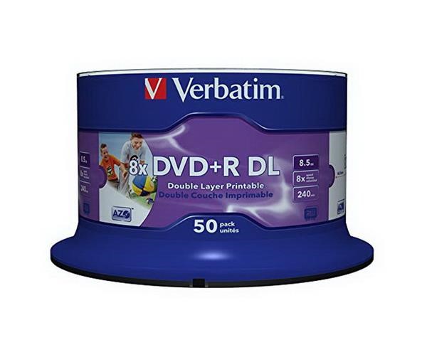 VERBATIM DVD-DL 8X 8.5GB CB VERB PR WIDE 50ST