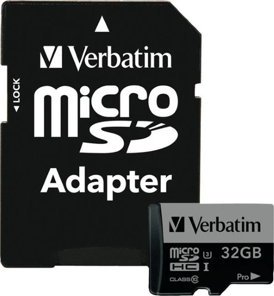 VERBATIM MICROSD PRO 32GB CL10 SDHC
