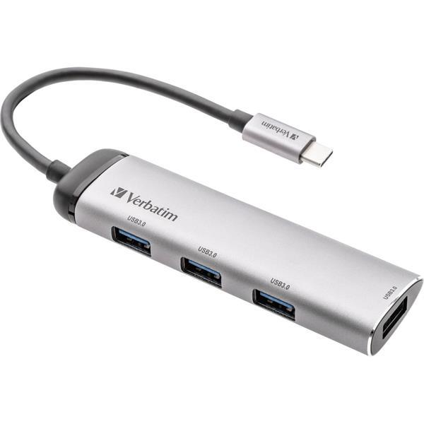 VERBATIM USB-C MULTIPORT HUB FOUR PORT USB 3.2 GEN 1