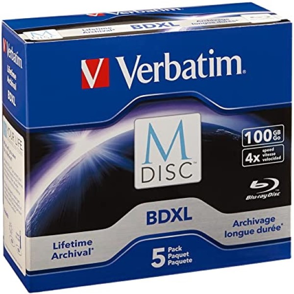 VERBATIM BD-R-M DISC 4X JC 100GB 5ST