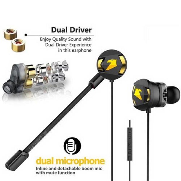 ARMAGGEDDON DUAL MICROPHONE GAMING EARPHONE WASP 5