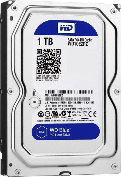 HD 1TB WD 3.5-Inch SATA3 64MB Blue WD10EZRZ