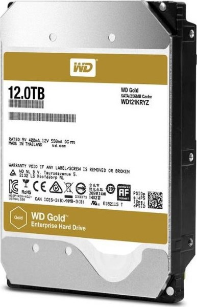 WD WD121KRYZ TB 12, TB 12 HARD DISK 1X SATA / SATA 600 600 WD GOLD