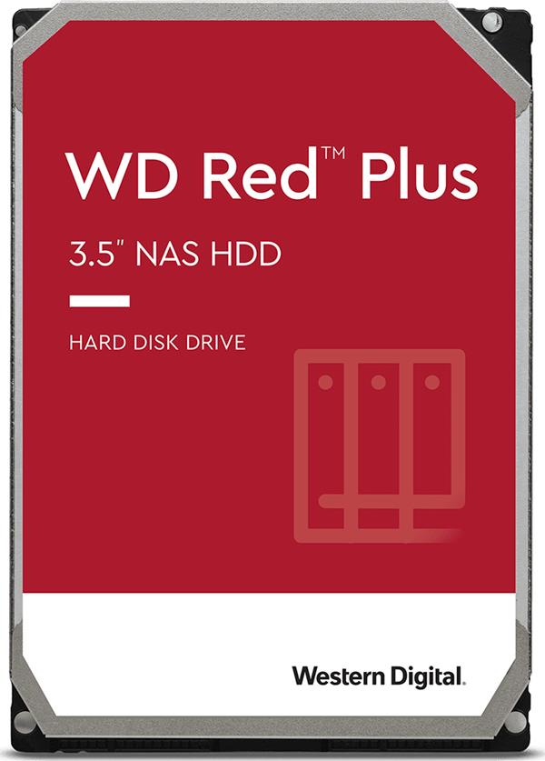 Western Digital Red Plus 4TB HDD Σκληρός Δίσκος 3.5" SATA III 5400rpm με 256MB Cache για NAS