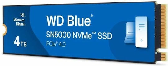 SSD WD Blue 4TB SN5000 NVME M.2 PCIe 4.0 x4 WDS400T4B0E