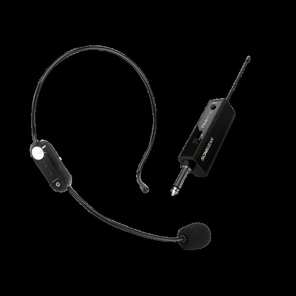 SONICGEAR RECHARGEABLE HEADSET MICROPHONE WMH 100 UL BLACK