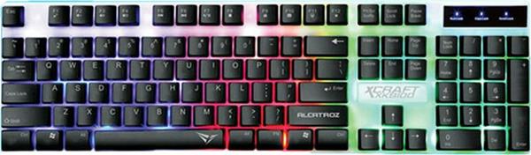 ALCATROZ SPILL PROOF GAMING KEYBOARD WITH BACKLIGHT EFFECTS