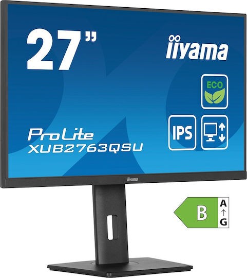 Iiyama ProLite XUB2763QSU-B1 IPS Monitor 27" QHD 2560x1440