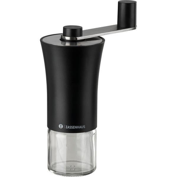 ZASSENHAUS COFFEE GRINDER BUENOS AIRES BLACK / GLASS