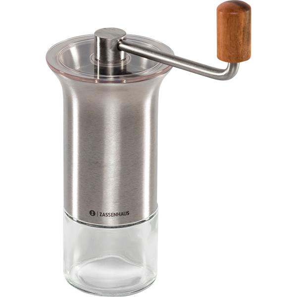 ZASSENHAUS COFFEE MILL BARISTA STAINLESS STEEL / GLASS
