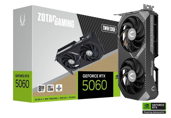 VGA ZOTAC GeForce® RTX 5060 8GB Twin Edge