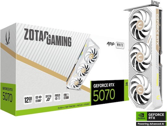 VGA ZOTAC GeForce® RTX 5070 12GB AMP WHITE EDITION