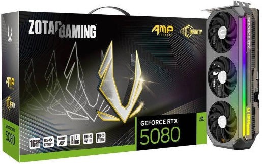VGA ZOTAC GeForce® RTX 5080 16GB AMP Extreme Infinity Ultra