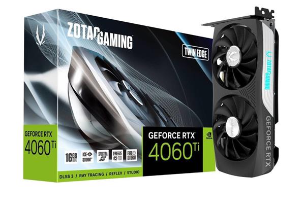 ZOTAC GAMING GEFORCE RTX 4060TI TWIN EDGE - GRAPHICS CARD - GEFORCE RTX 4060 TI - 16 GB